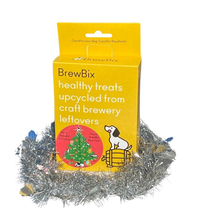 BrewBix Healthy Dog Treat Biscuits Christmas Gift Box - 6 x 100g