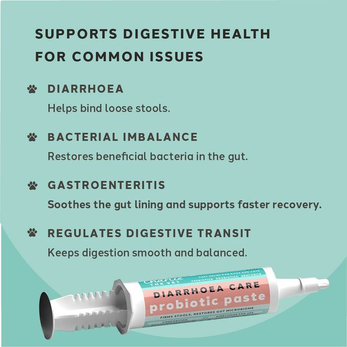 Charlie The Vet Diarrhoea Care Probiotic Paste For Dogs And Cats
