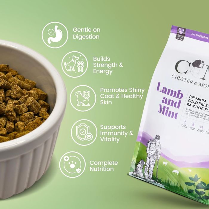 Chester & Morley Complete Cold Pressed Dry Dog Food - Lamb and Mint