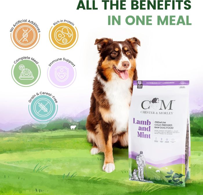 Chester & Morley Complete Cold Pressed Dry Dog Food - Lamb and Mint