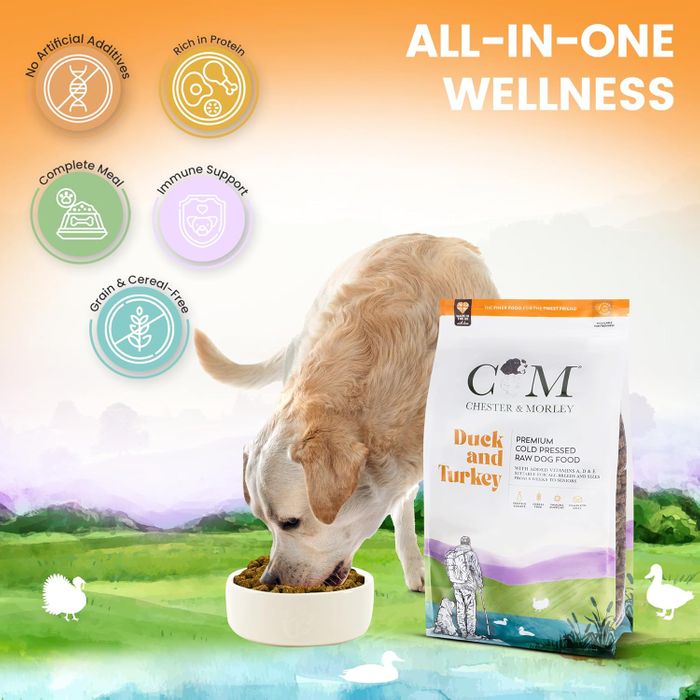 Chester & Morley Complete Cold Pressed Dry Dog Food - Duck & Turkey