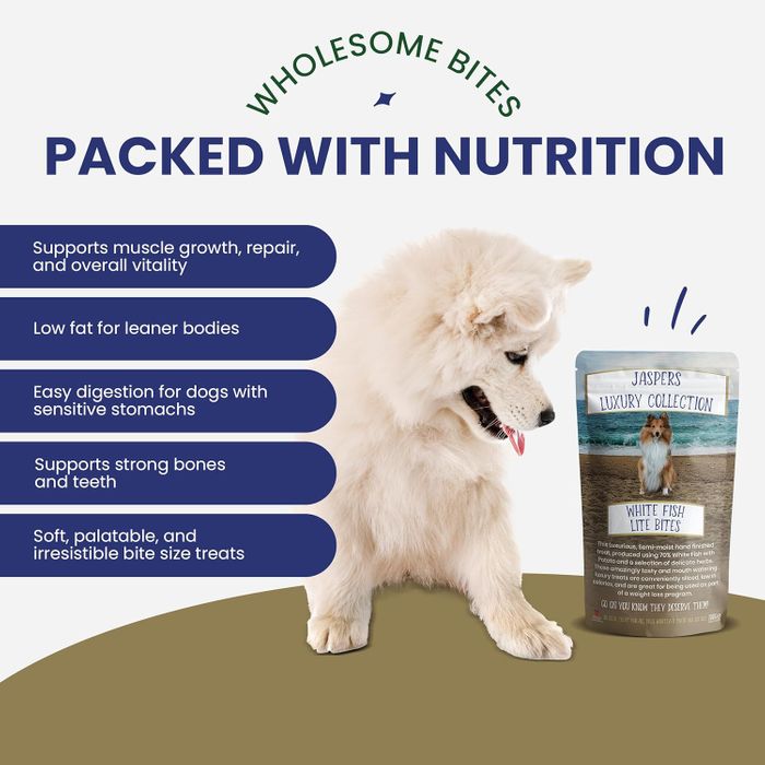Simply Jasper’s White Fish Lite Bites Dog Treats