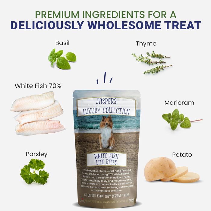 Simply Jasper’s White Fish Lite Bites Dog Treats