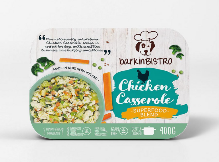 barkinBISTRO Chicken Casserole Cooked Dog Food