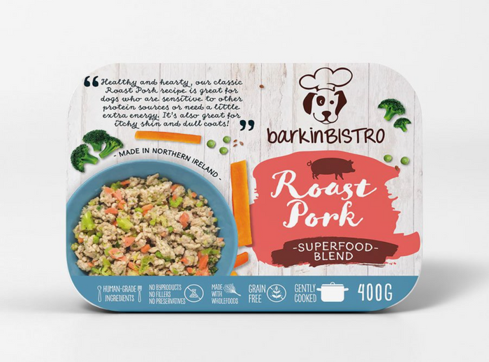 barkinBISTRO Roast Pork Cooked Dog Food