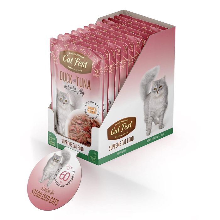 Exclusive Duck & Tuna Wet Food for Cats