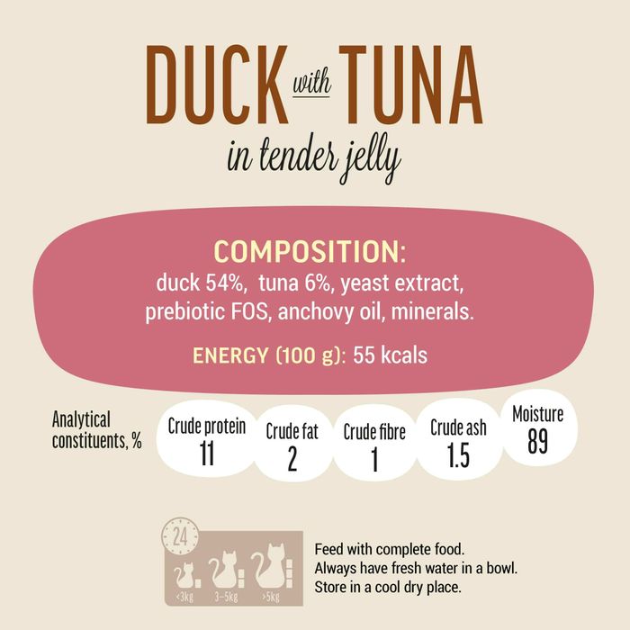 Exclusive Duck & Tuna Wet Food for Cats