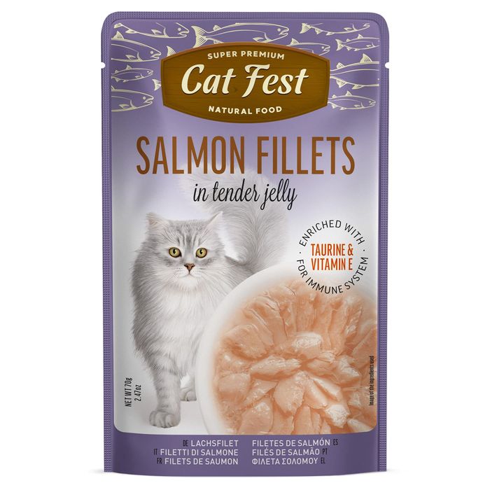 Exclusive Salmon Fillet Wet Food for Cats
