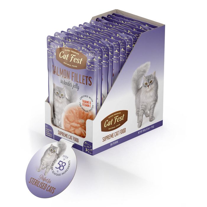Exclusive Salmon Fillet Wet Food for Cats