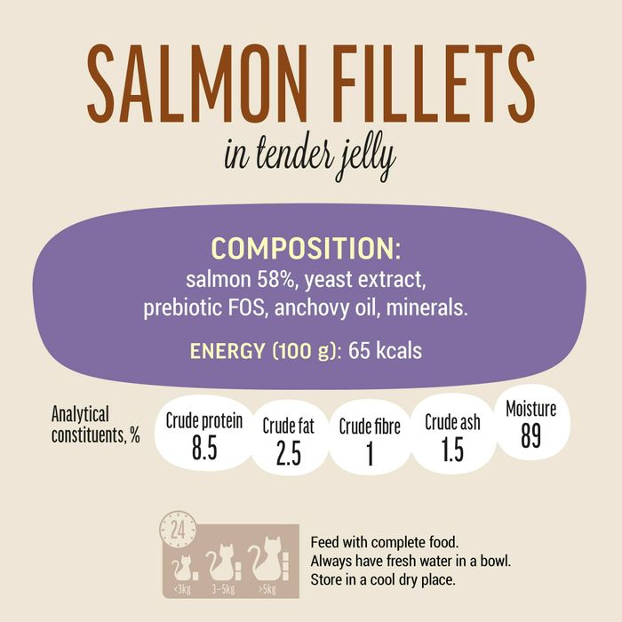 Exclusive Salmon Fillet Wet Food for Cats