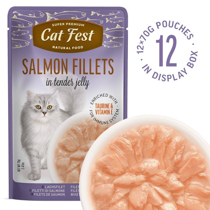 Exclusive Salmon Fillet Wet Food for Cats