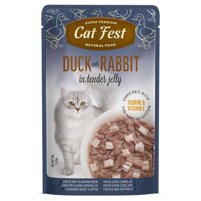 Exclusive Duck & Rabbit Wet Food for Cats 