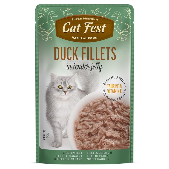 Exclusive Duck Fillet Wet Food for Cats 