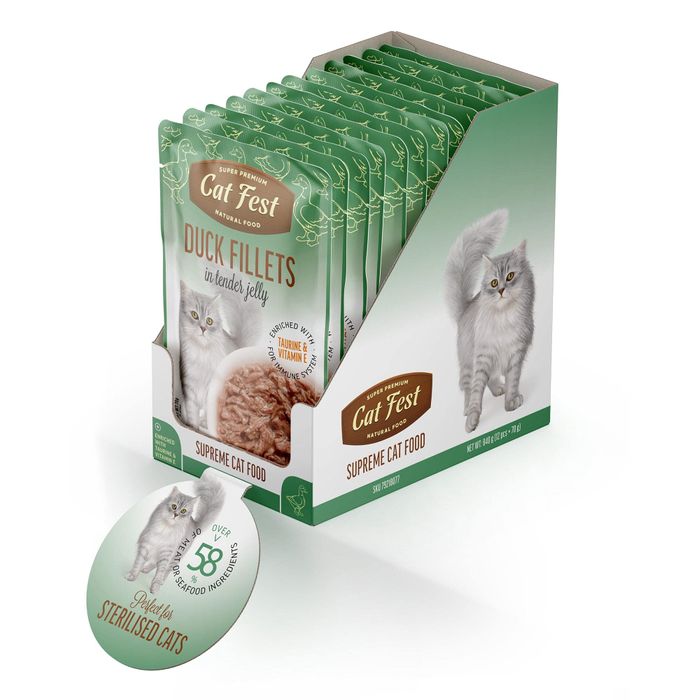 Exclusive Duck Fillet Wet Food for Cats 