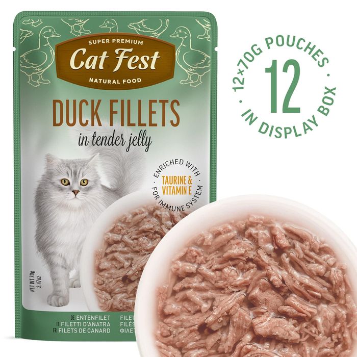 Exclusive Duck Fillet Wet Food for Cats 
