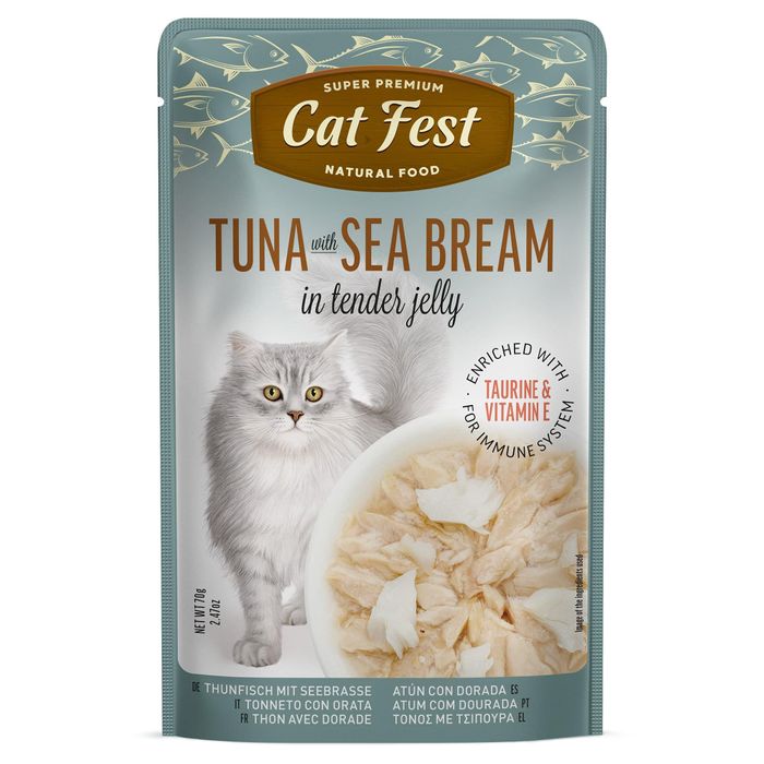 Tuna & Sea Bream Wet Food for Cats