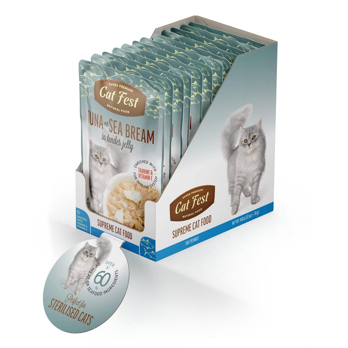 Tuna & Sea Bream Wet Food for Cats