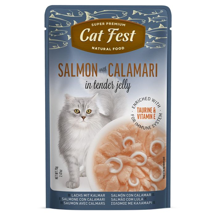Exclusive Salmon & Calamari Wet Food for Cats