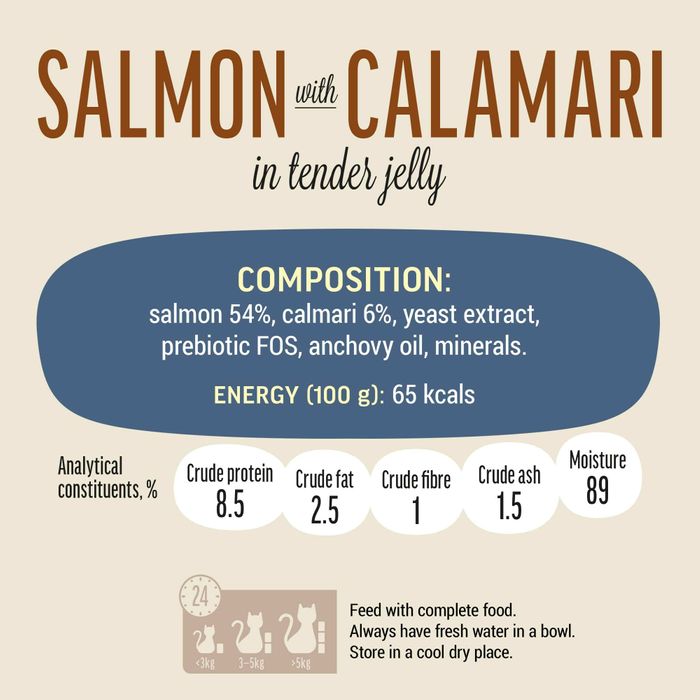 Exclusive Salmon & Calamari Wet Food for Cats