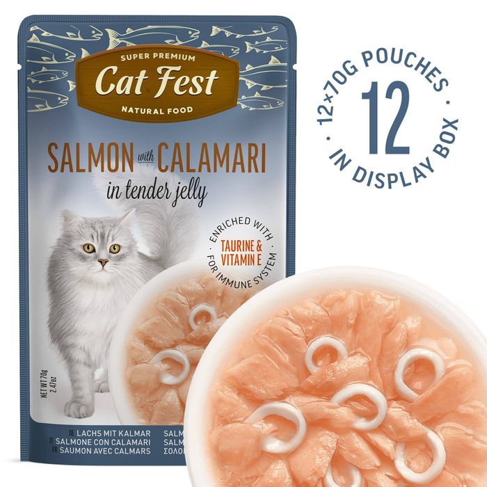 Exclusive Salmon & Calamari Wet Food for Cats
