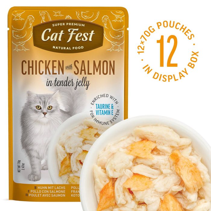 Chicken & Salmon Wet Food for Cats