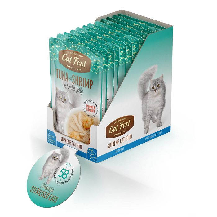 Tuna & Shrimp Wet Food for Cats 