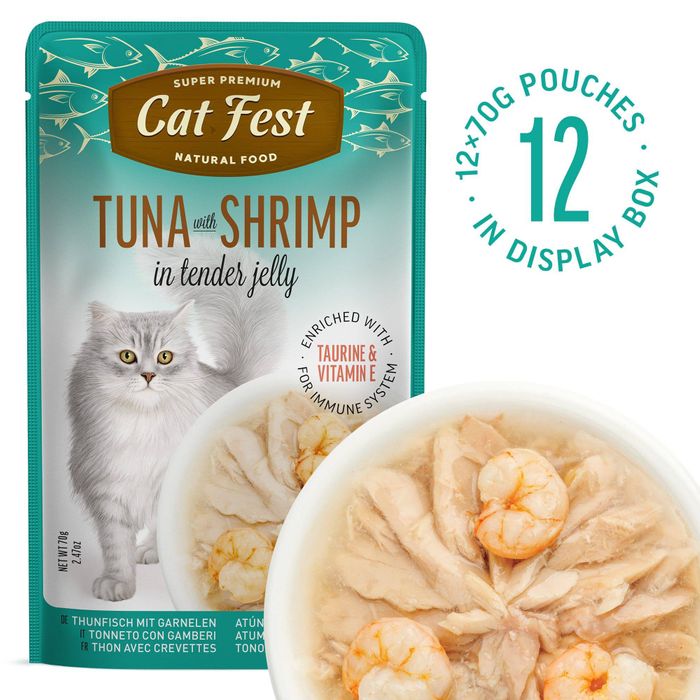 Tuna & Shrimp Wet Food for Cats 