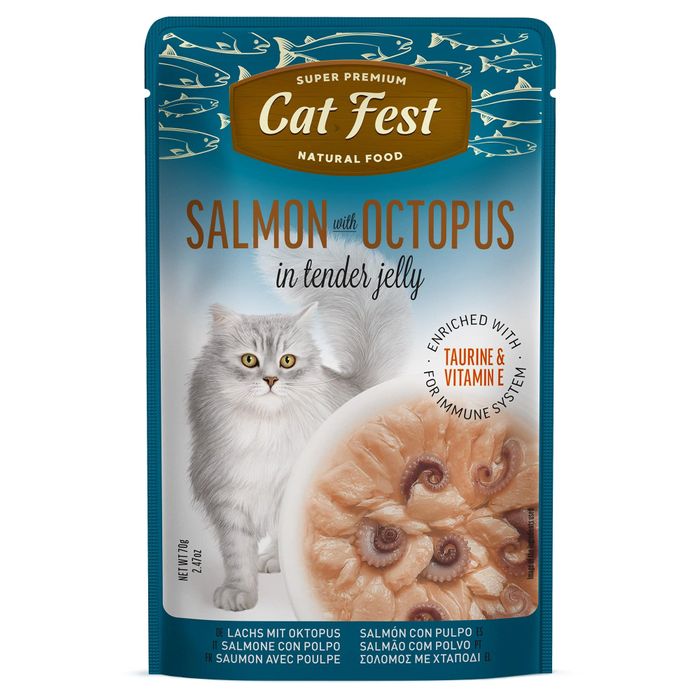 Exclusive Salmon & Octopus Wet Food for Cats