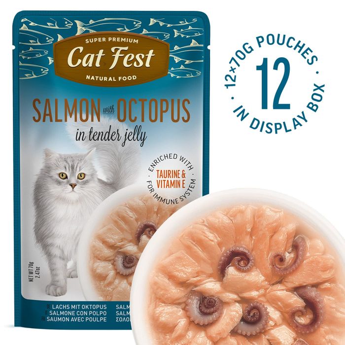 Exclusive Salmon & Octopus Wet Food for Cats