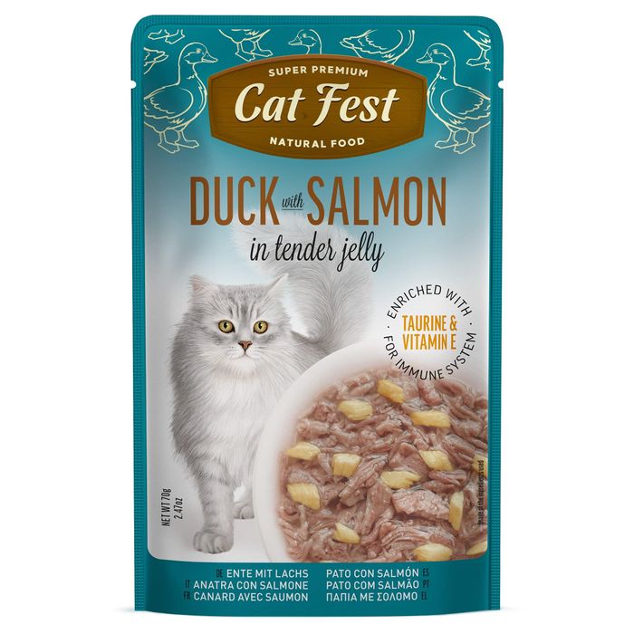 Exclusive Duck & Salmon Wet Food for Cats