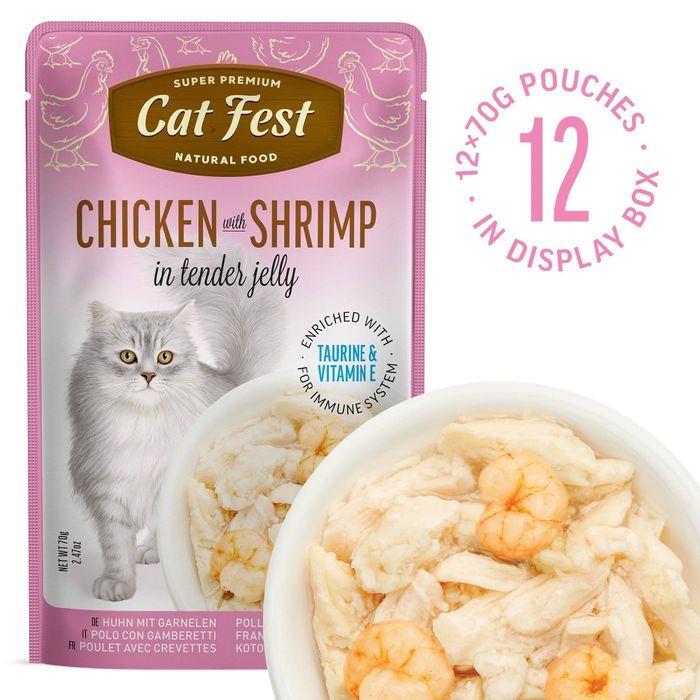 Chicken & Shrimp Wet Food for Cats 