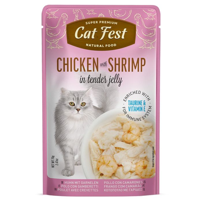 Chicken & Shrimp Wet Food for Cats 