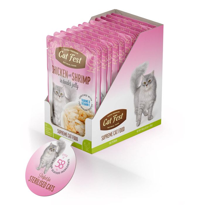 Chicken & Shrimp Wet Food for Cats 