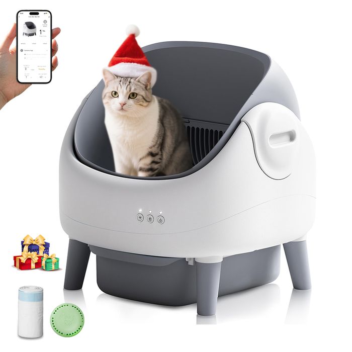 Open-Top Design Automatic Cat Litter Box