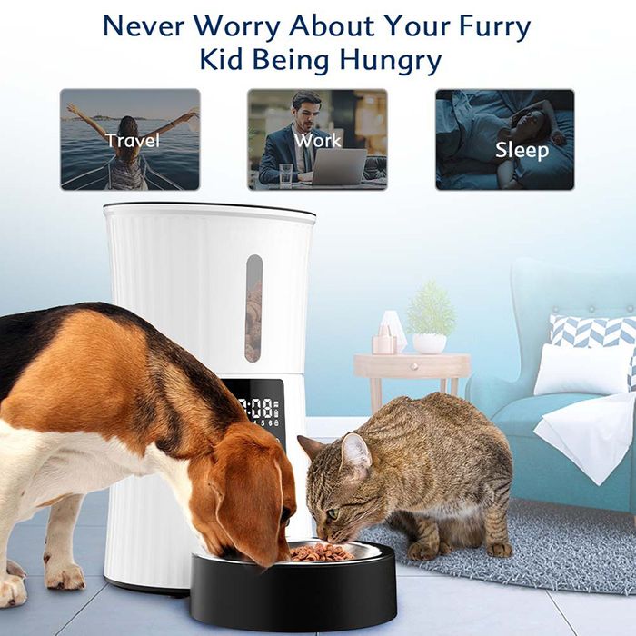 Wireless Dual Power Supply Smart Pet Feeder Dispenser
