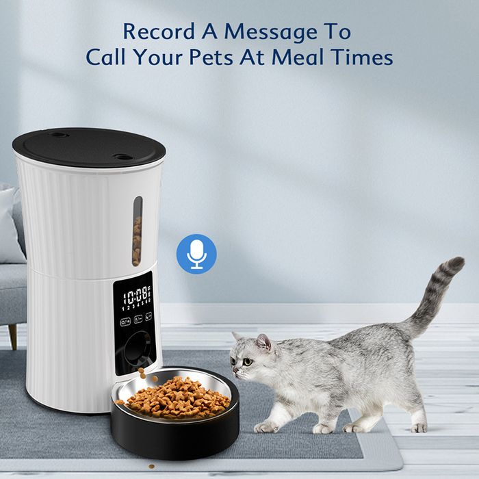 Wireless Dual Power Supply Smart Pet Feeder Dispenser