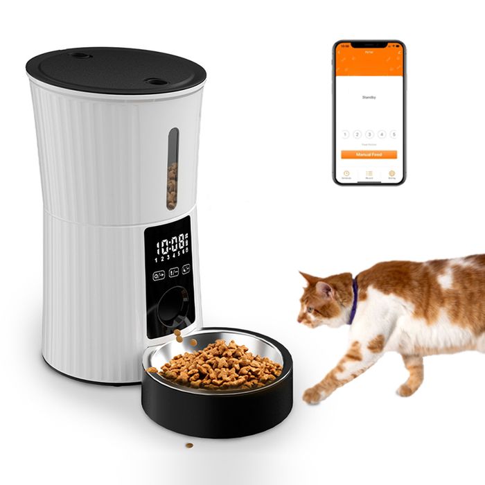 Wireless Dual Power Supply Smart Pet Feeder Dispenser