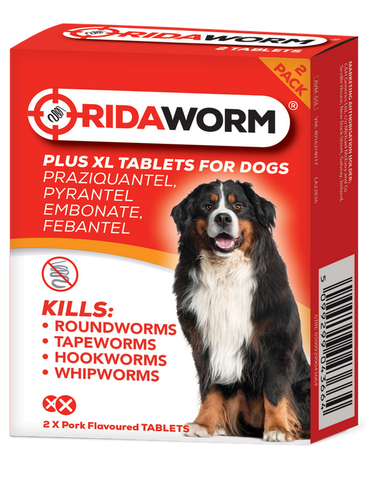 Ridaworm Plus XL Worming Tablets for Dogs