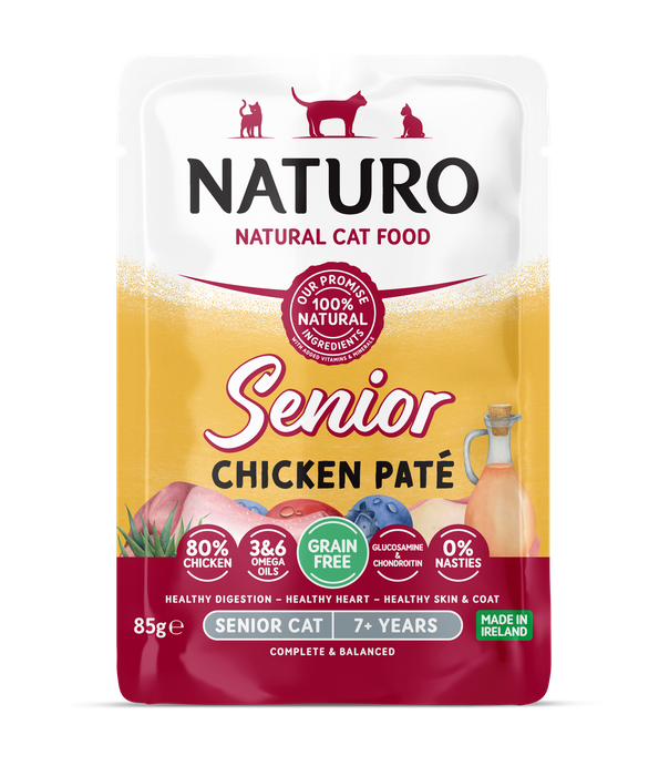 Naturo Cat Grain Free Senior Chicken Paté Pouch