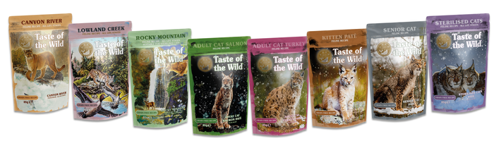 NEW Taste of the Wild Cat Food Pouches