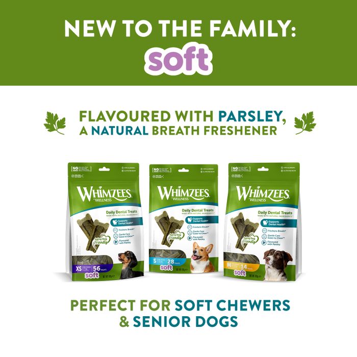 New WHIMZEES Soft Daily Dental Treats