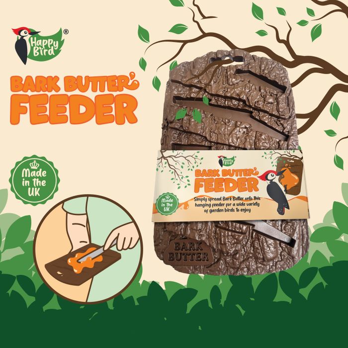 Happy Bird Bark Butter Feeder