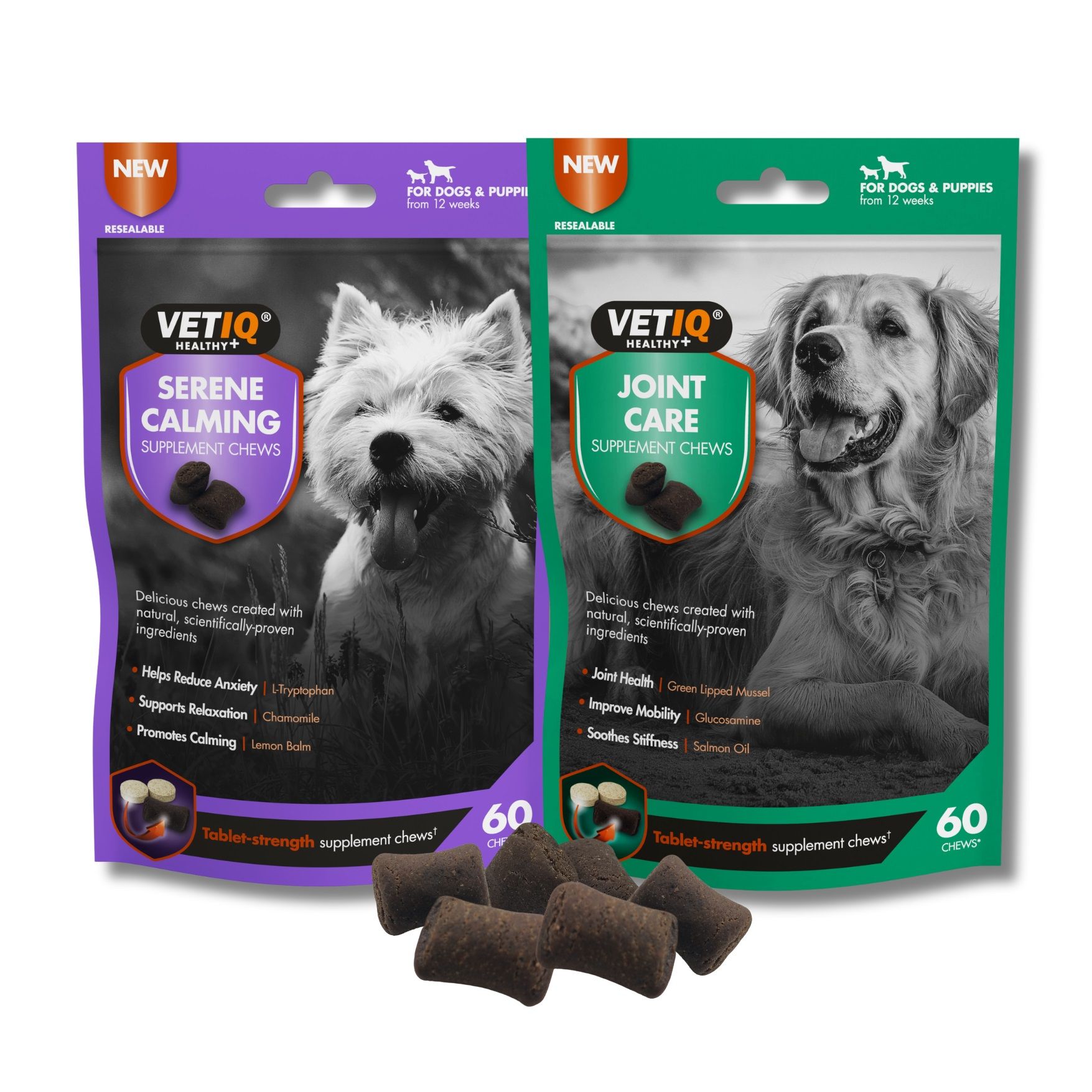VETIQ® Launches Premium Joint Care and Calming Supplement Chews for Dogs