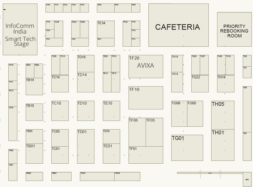 InfoComm India 2027 Jasmine Halls Floor Plan