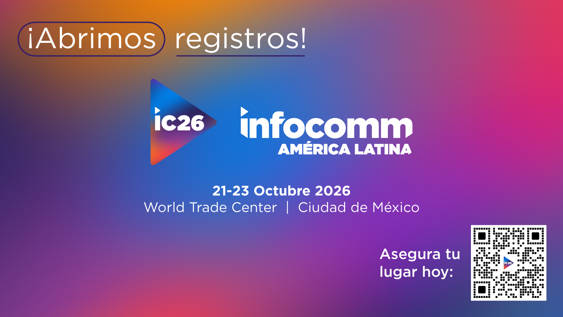 ¡Abrimos registros!