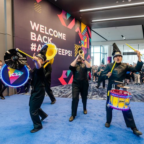 The band marches into InfoComm 2022.