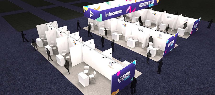 Rendering of the Trailblazers Zone at InfoComm 2024