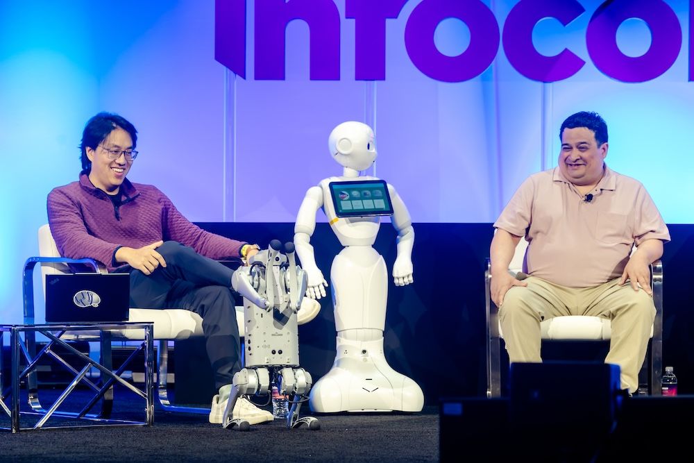 Panel at the Technology Innovation stage includes a robot