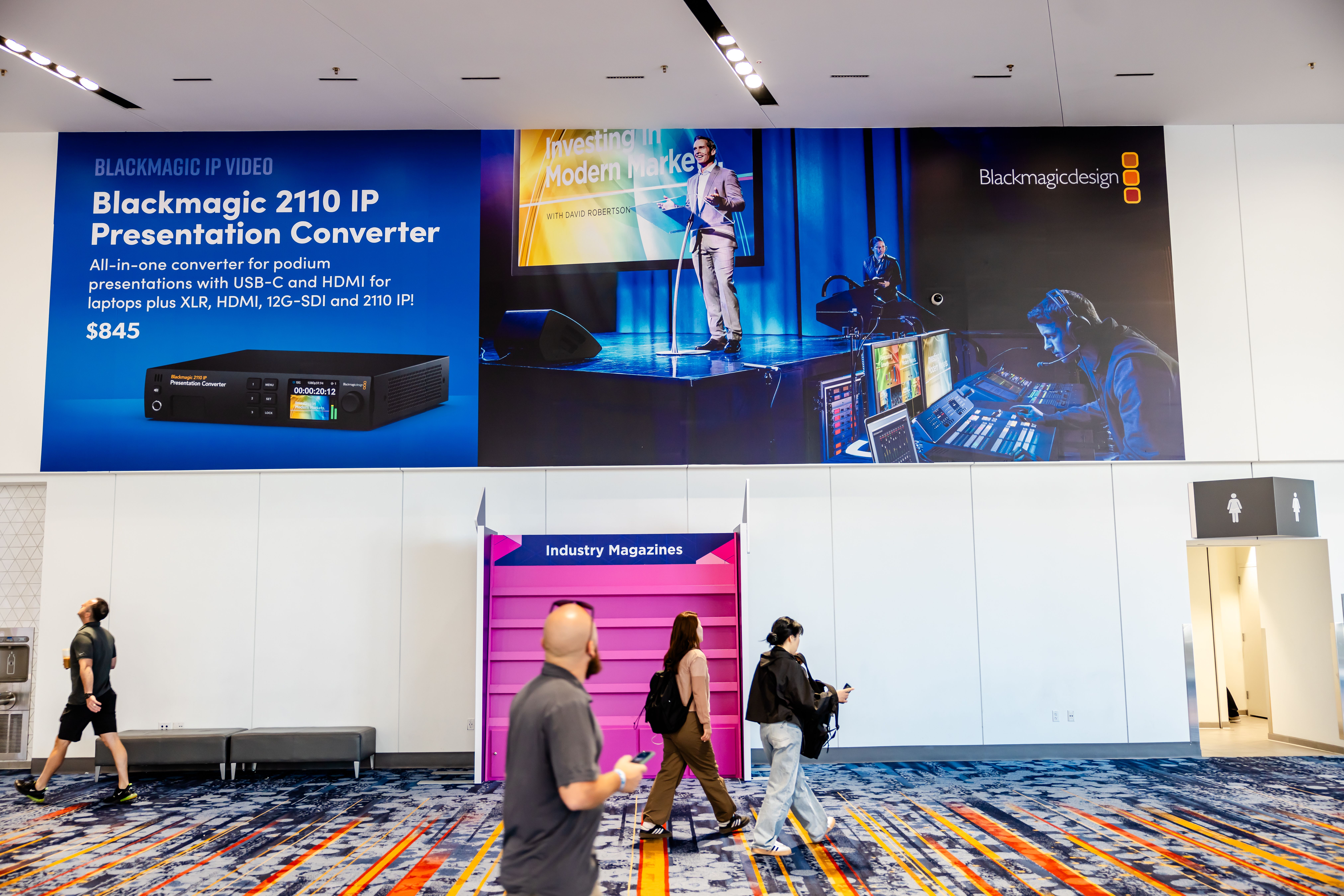 InfoComm Sponsor Signage in the Convention Lobby