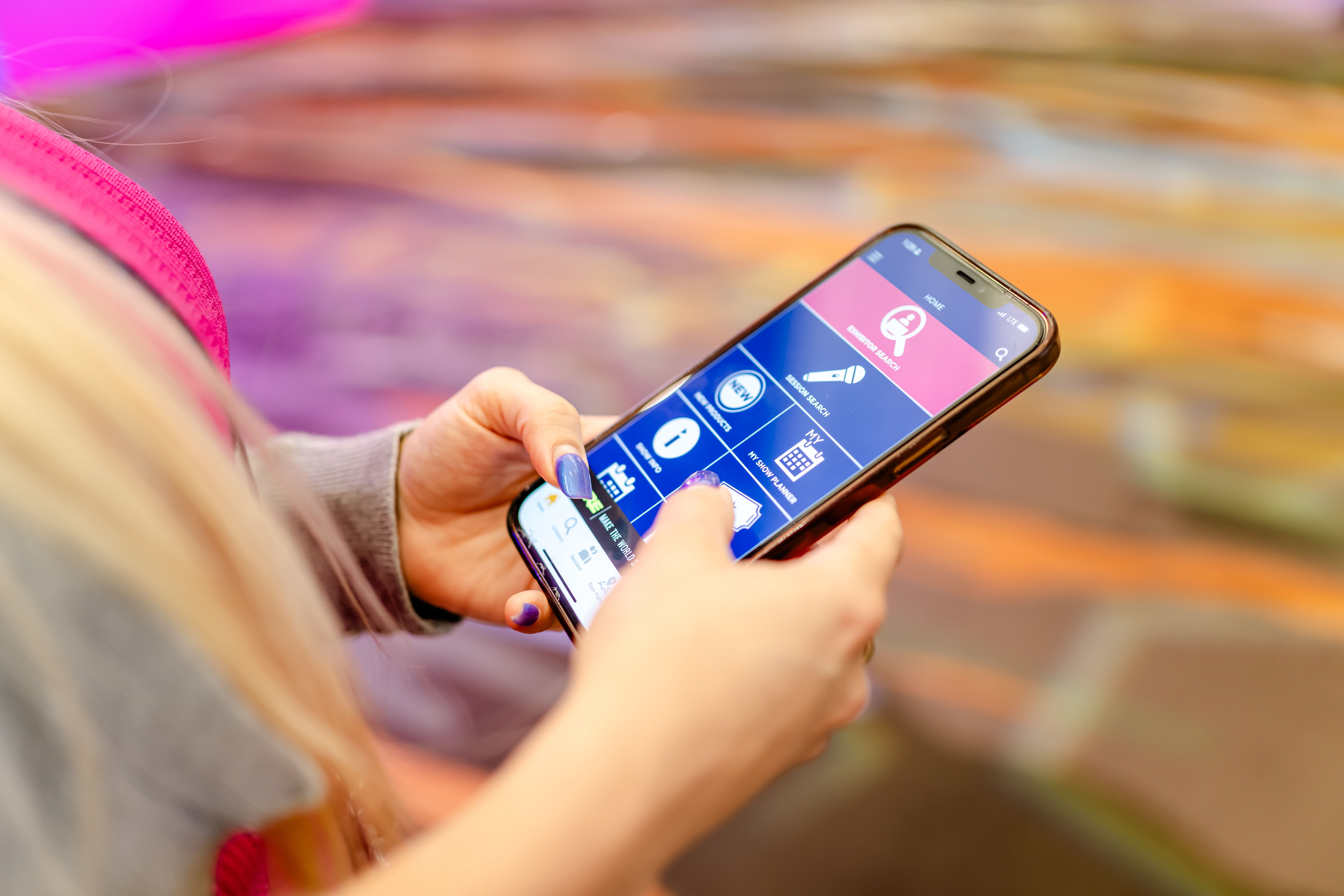 App notification that says InfoComm 2026 App, your message here